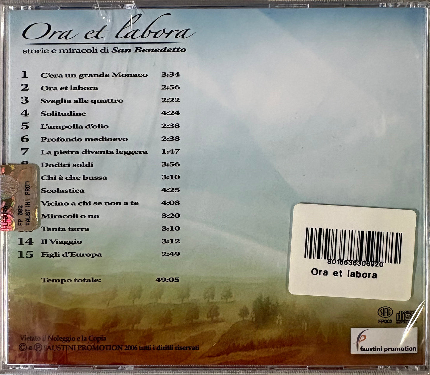 CD Michele Paulicelli "Ora et labora"